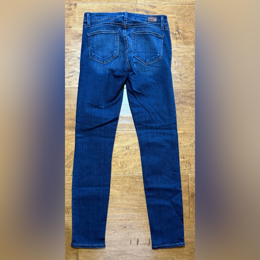 PAIGE Edgemont Zip Detail Skinny Jeans Dark Wash Size 25 NWT - Picture 11 of 11